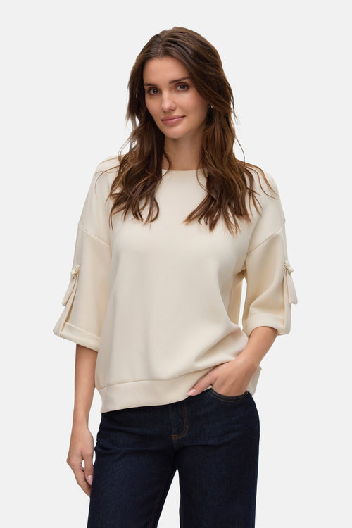 Sweat col rond Écru - VERO MODA®