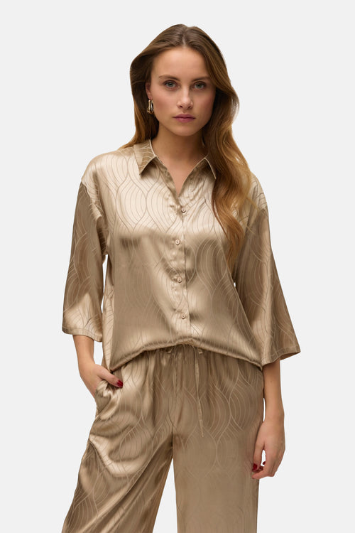 Hemd (korte mouwen) Beige - VERO MODA®