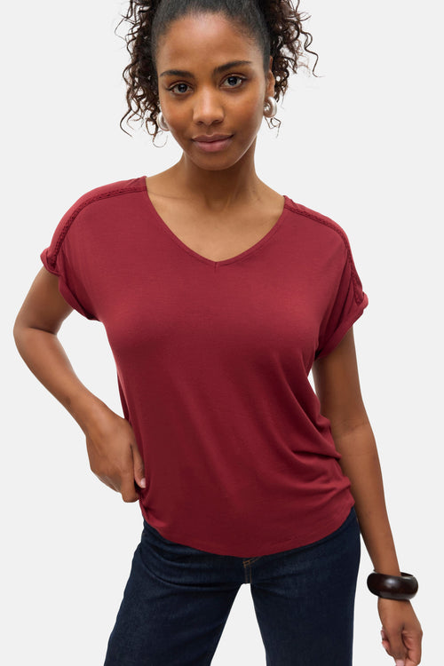 T-shirt met korte mouwen - rood