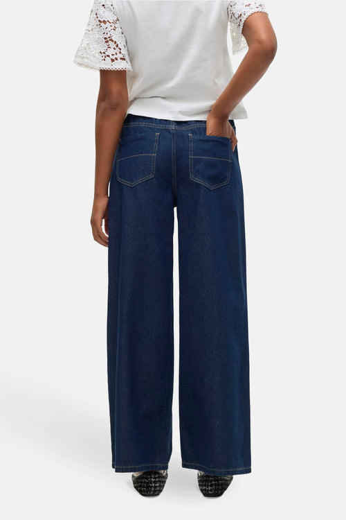 Jeans - Dark blue denim