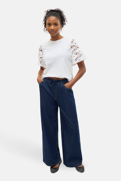 Jeans - Dark blue denim