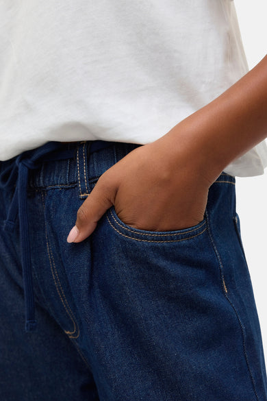 Jeans - Dark blue denim