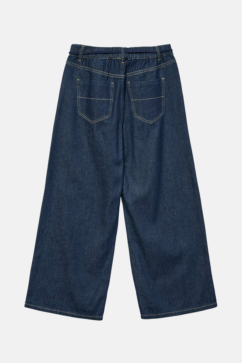 Jeans - Dark blue denim