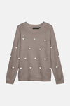 Pull col rond beige - VERO MODA®