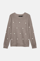 Pull col rond beige - VERO MODA®
