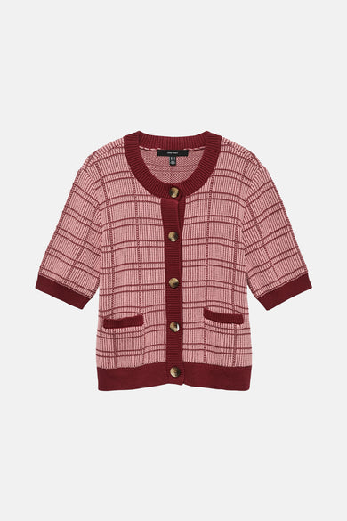 Pull met ronde hals - rood