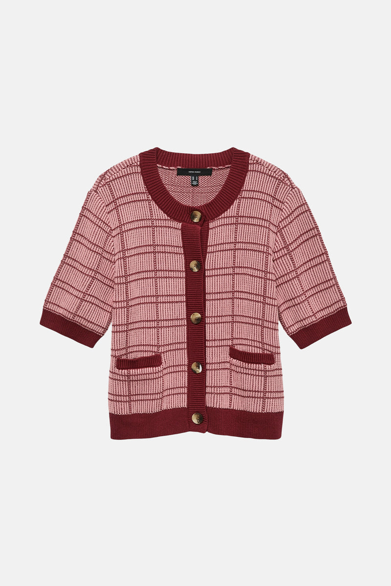 Pull met ronde hals - rood