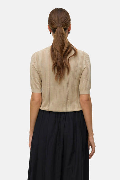 Pull met ronde hals - groen