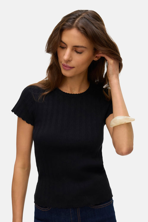 VMWILLOW POINTELLE C/S O-NECK PULL BOO