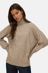 Pull col montant beige - VERO MODA®