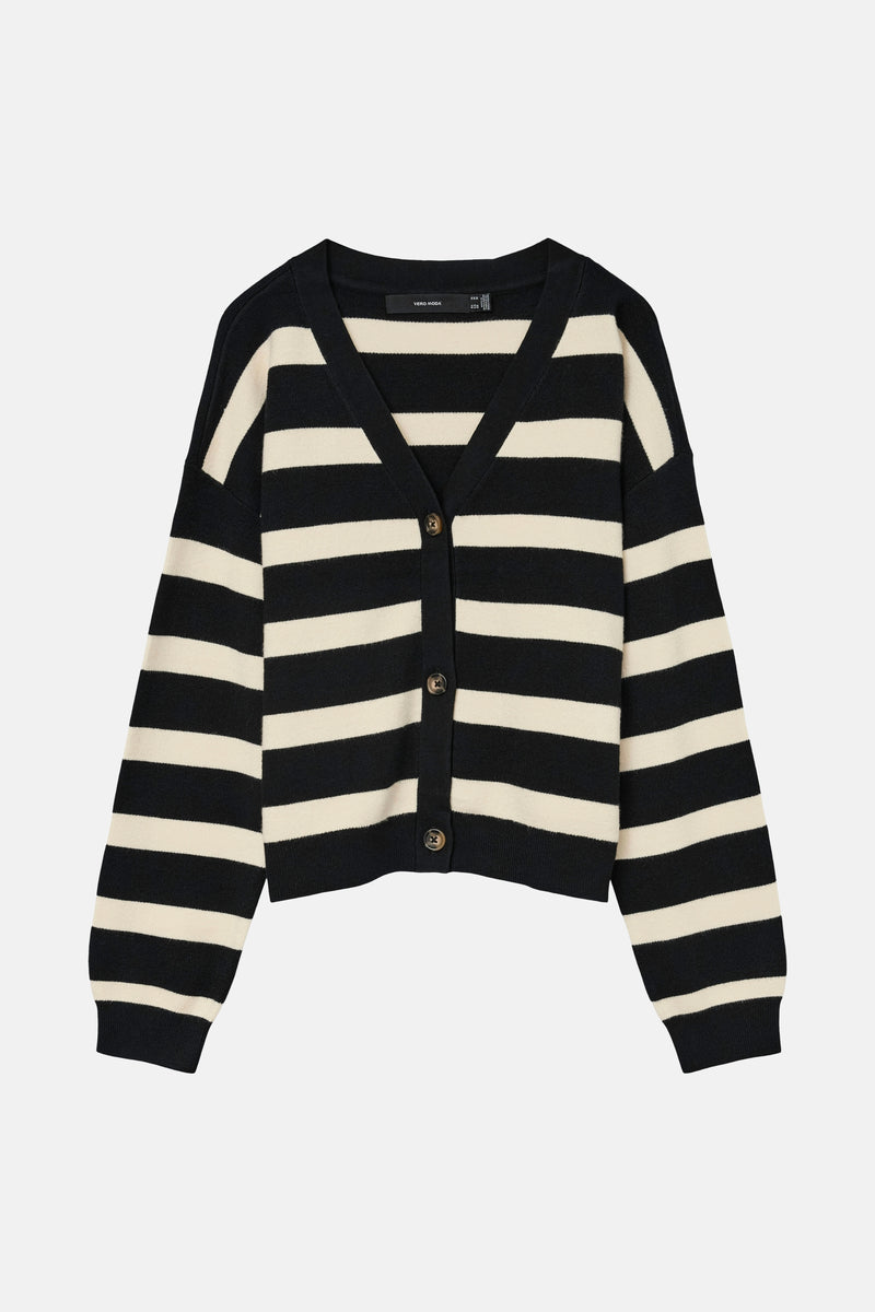 VMSABA FULL NEEDLE LS V-NECK CARDI NOOS