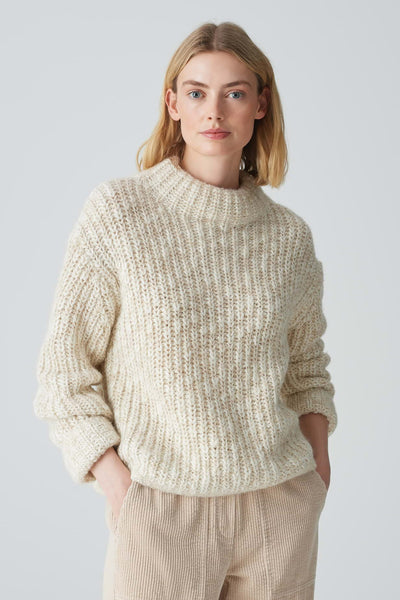 Trui met ronde hals Beige - OPUS