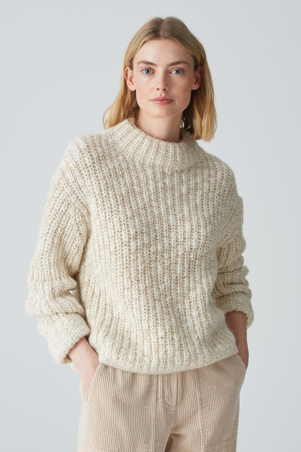 Trui met ronde hals Beige - OPUS