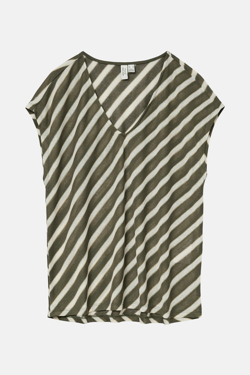Top uni manches courtes kahki - VERO MODA®