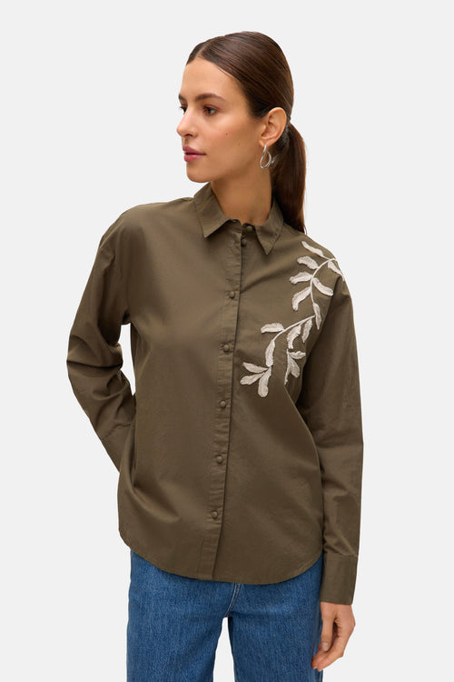 VMFERN L/S SHIRT WVN BTQ GA