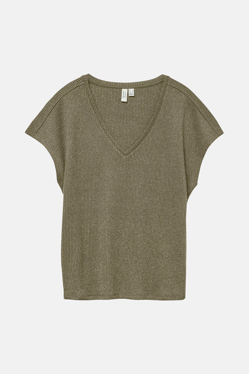 Top uni manches courtes KAHKI - VERO MODA®
