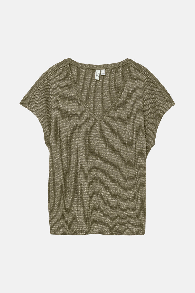 Top uni manches courtes KAHKI - VERO MODA®