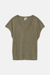 Top uni manches courtes KAHKI - VERO MODA®