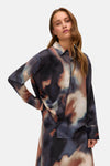 Multikleuren overhemd met lange mouwen van Vero Moda met abstract patroon en klassieke kraag.