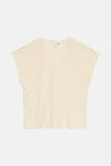 VMGLORIANA S/S V-NECK TOP JRS BTQ