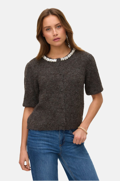 VMOCEAN 2/4 O-NECK JEWELLERY CARDIGAN