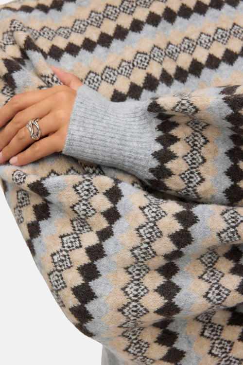 Pull à col roulé - Multicolore