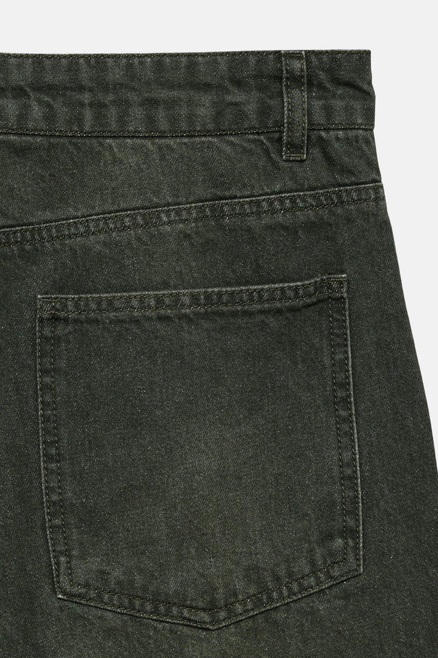 Gekleurde groene jeans van Vero Moda, met een vierkante achterzak en stikseldetails.