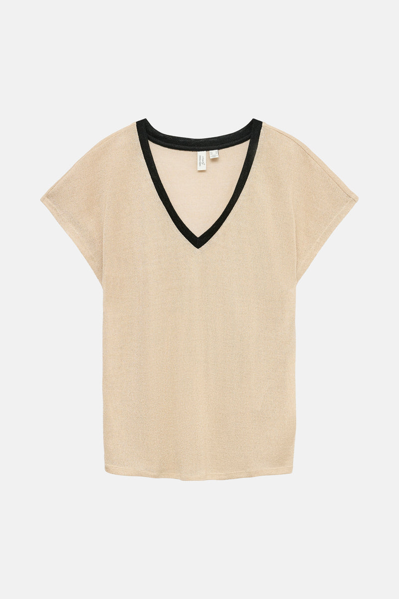 Top uni manches courtes beige - VERO MODA®