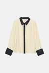 Chemise à manches longues - beige