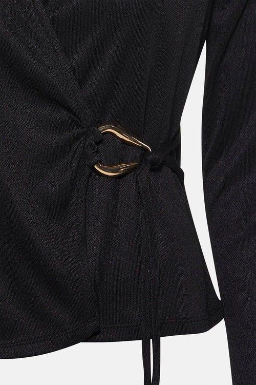 Blouse met lange mouwen - zwart