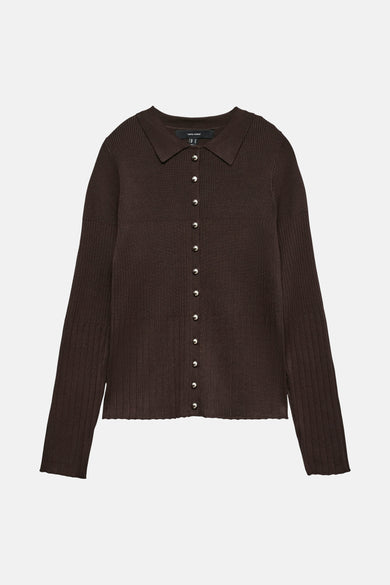 Pull met ronde hals - bruin