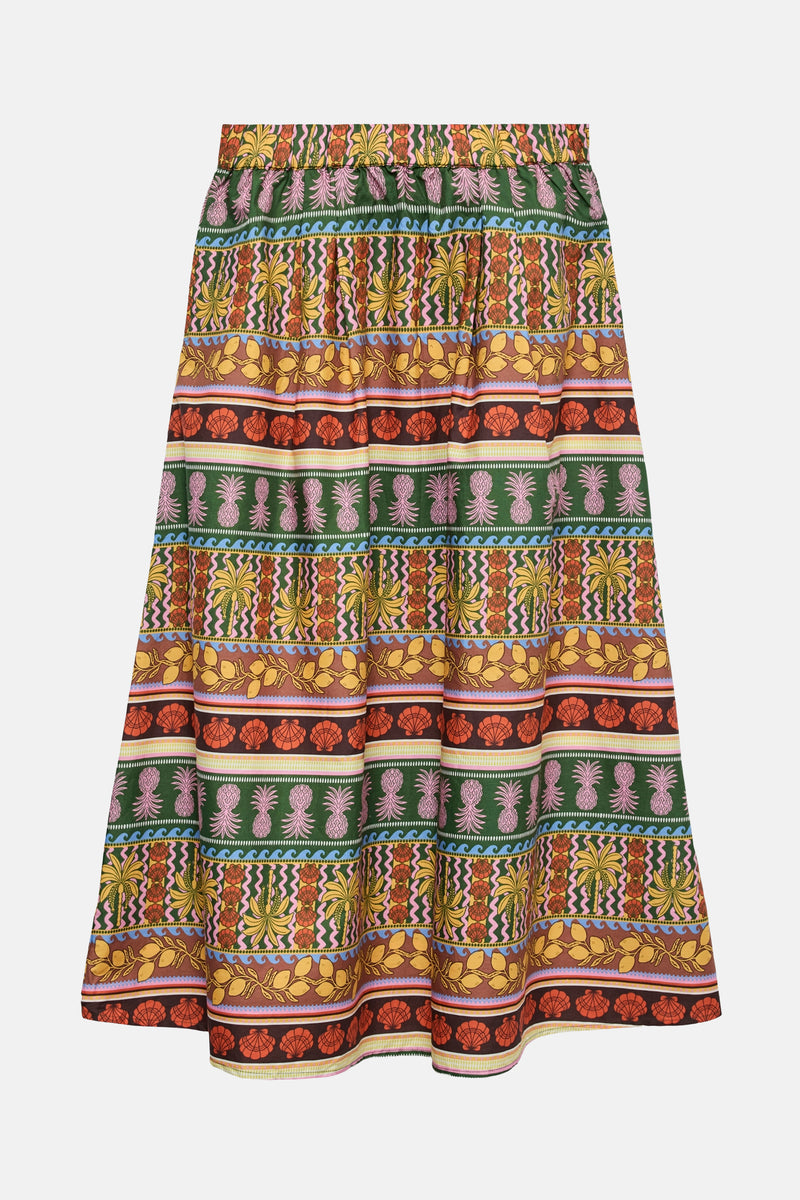 Jupe longue - multicolore