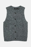 VMNOVAH SL O-NECK BUTTON VEST NOOS
