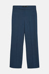 Blauwe pantalon van VERO MODA® met een discrete paspelzak en een fijne textuur.