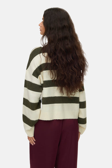 Pull met ronde hals - multicolor