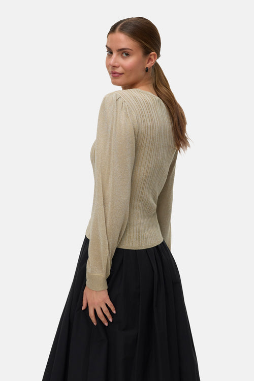 Pull à col rond - vert
