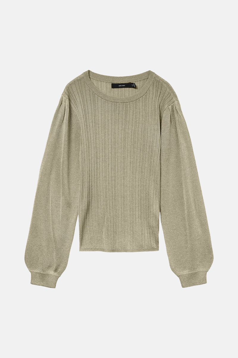 Pull met ronde hals - groen