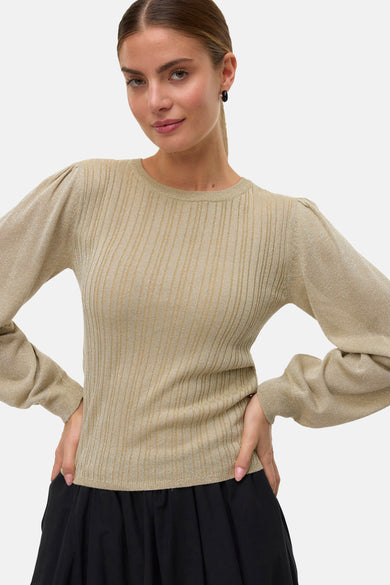 Pull met ronde hals - groen