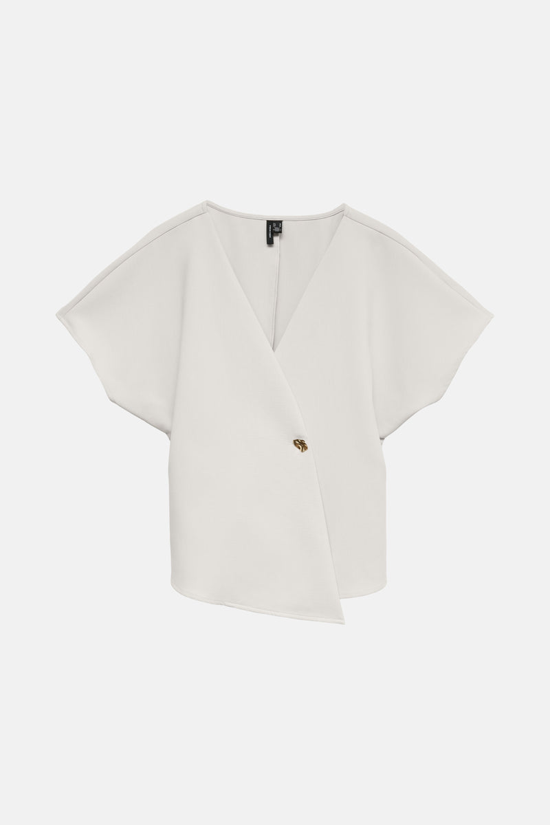 VMSONJA SS V-NECK TOP WVN EXP