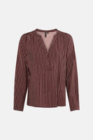 Blouse à manches longues - brun