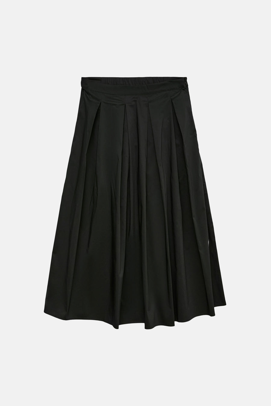 Jupe longue noire de VERO MODA®, plissée et coupée à plat.