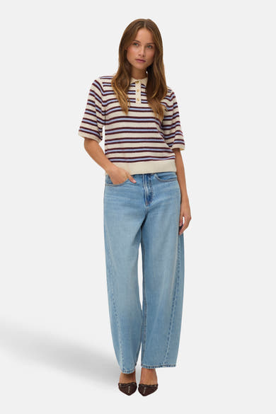 Pull à col en V - Multicolore