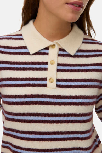 Pull à col en V - Multicolore