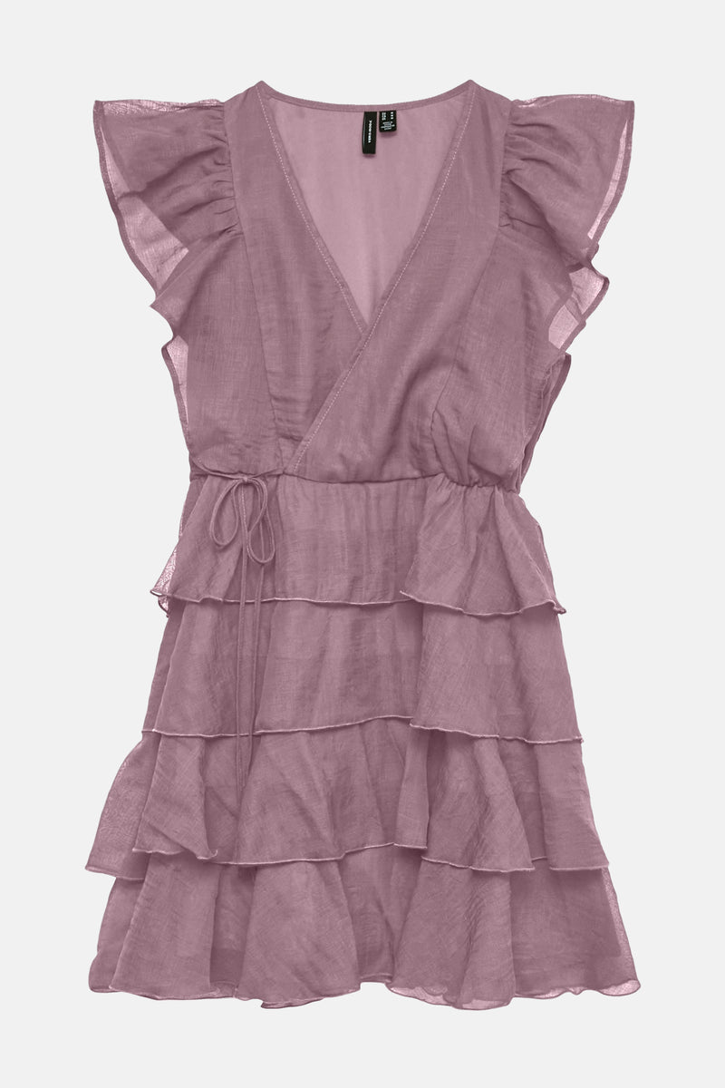 Robe à manches courtes - Rose