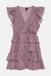 Robe à manches courtes - Rose