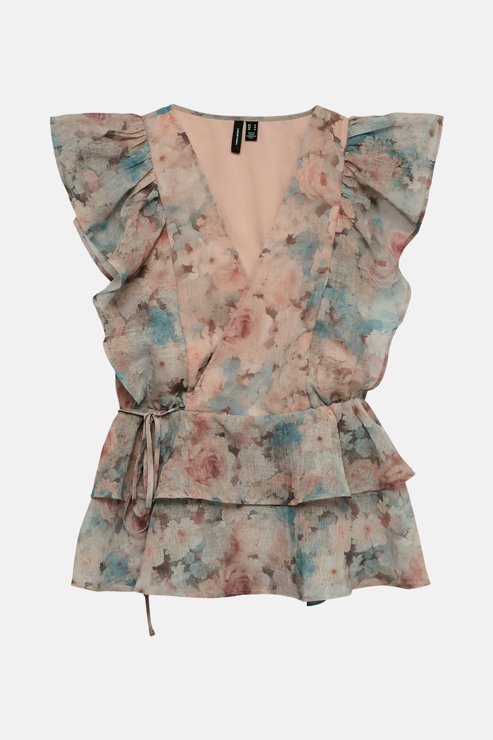 Blouse à manches courtes - multicolore