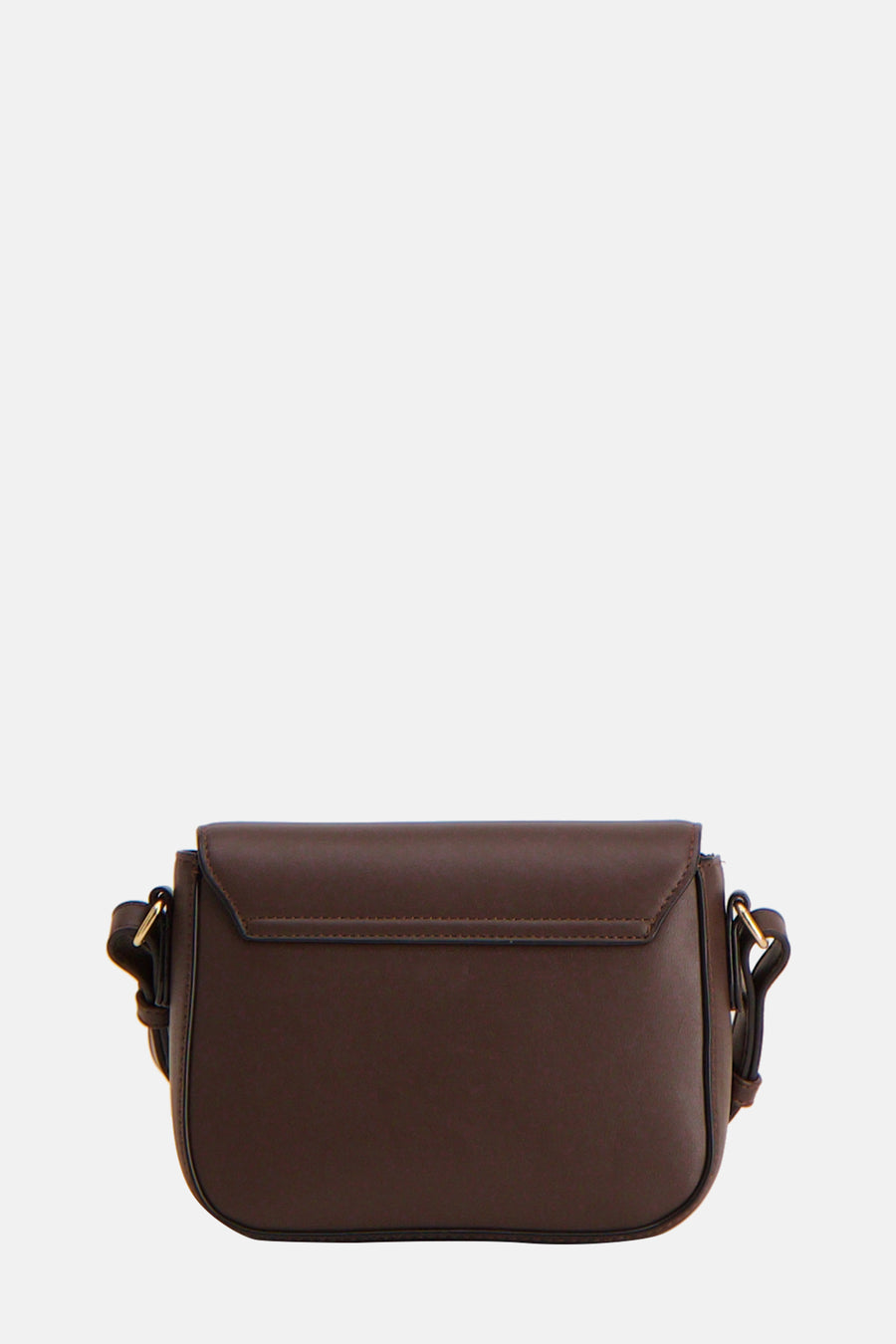 Sac à bandoulière brun de VERO MODA®, avec bandoulière réglable et fermoir à rabat.
