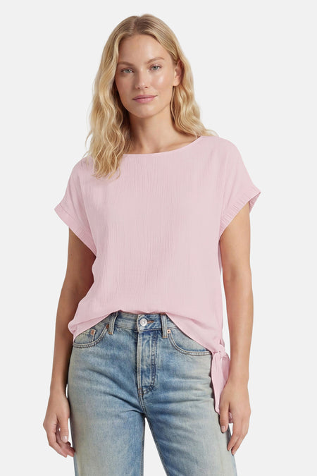 Blouse à manches courtes - rose