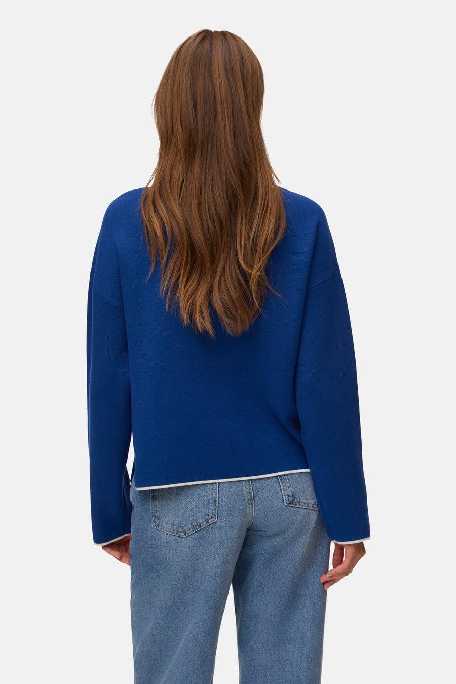 Pull O-hals - Navy Peony