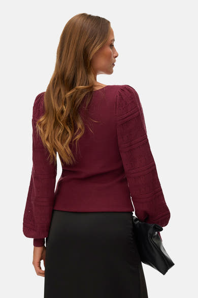 Pull col V rouge - VERO MODA®